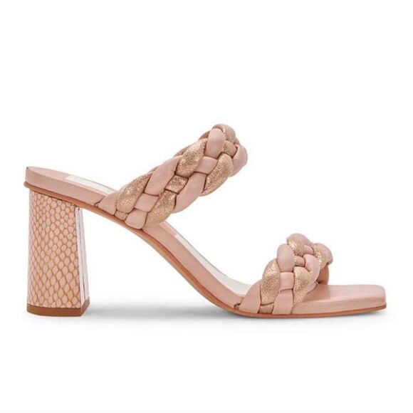 New Dolce Vita Women's Dolce Vita Paily Sandals pink copper multi braid size 7 - Picture 1 of 6